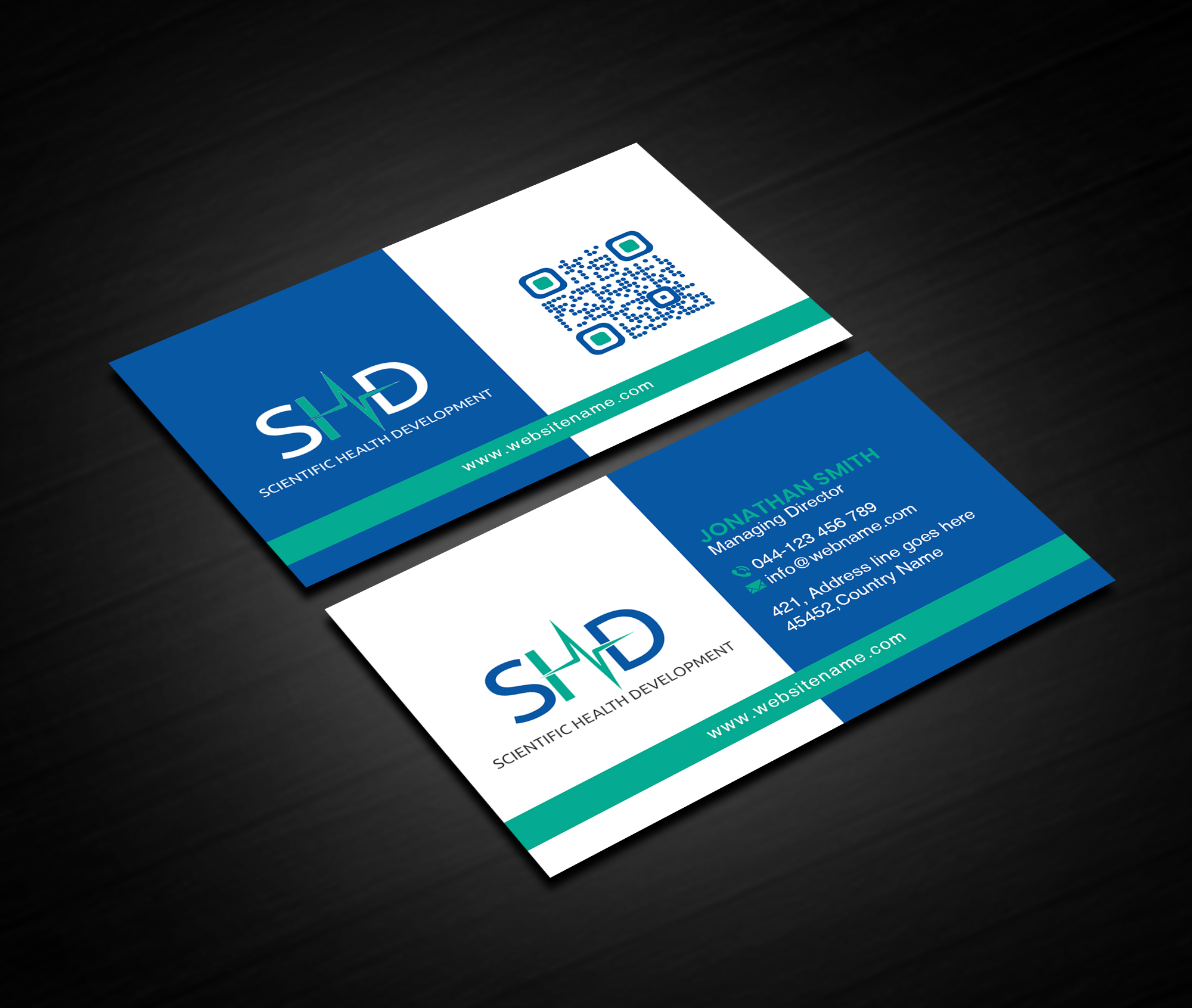 Business Card Design by Creations Box 2015 for Scientific Health Development | Design #29018836