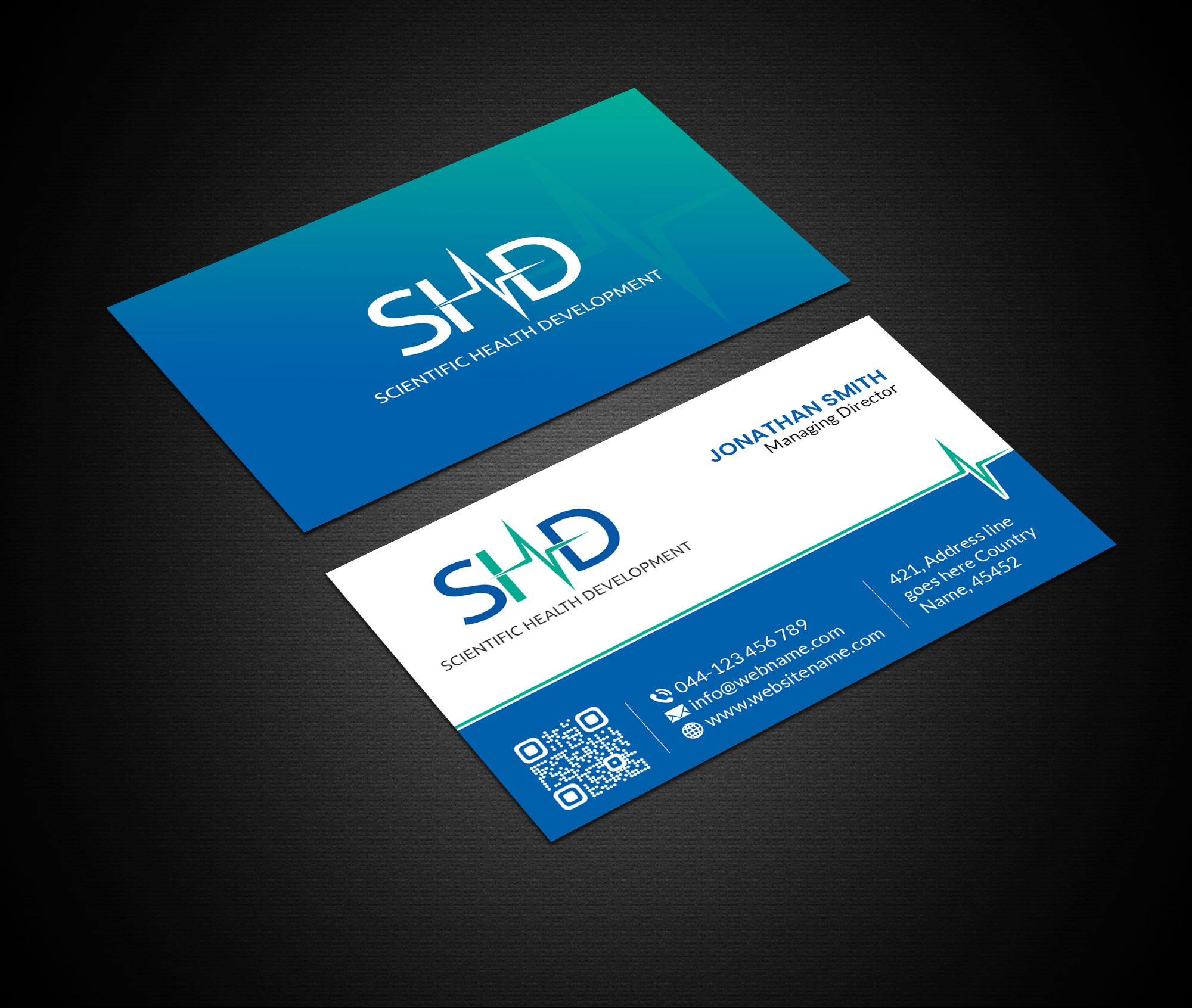 Business Card Design by Creations Box 2015 for Scientific Health Development | Design #29018841