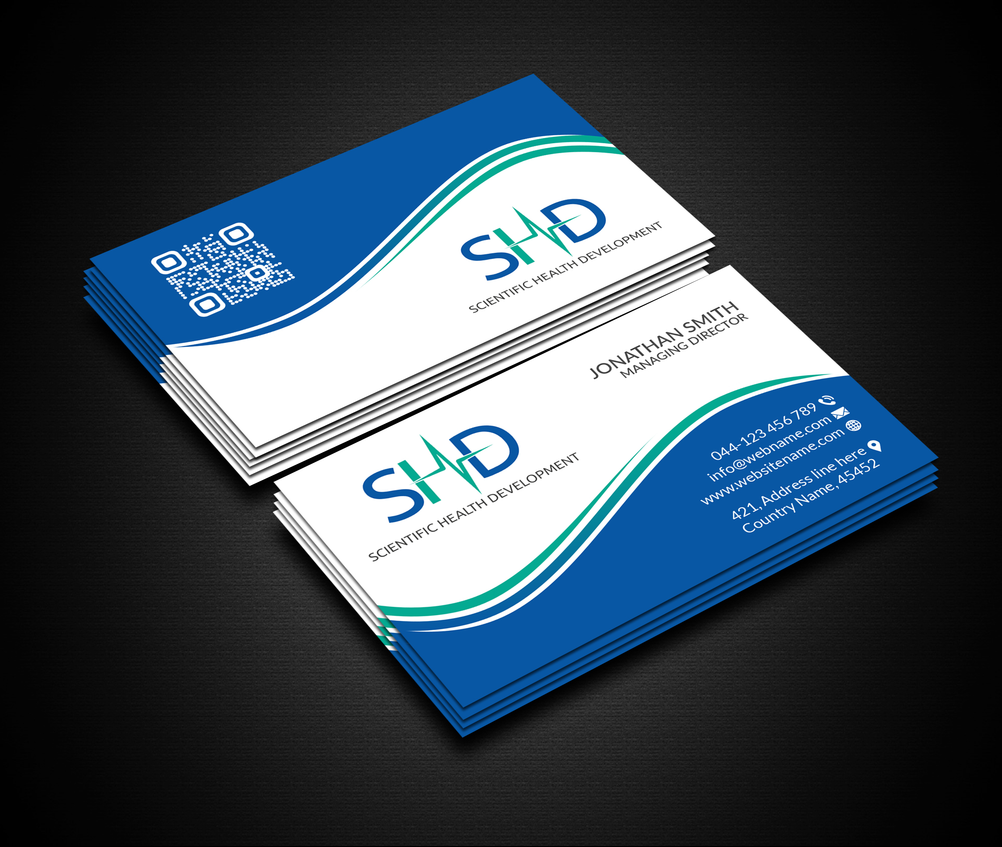 Business Card Design by Creations Box 2015 for Scientific Health Development | Design #29018842