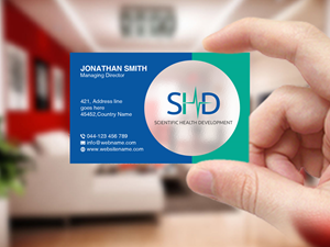 Business Card Design by Creations Box 2015 for Scientific Health Development | Design: #29018847