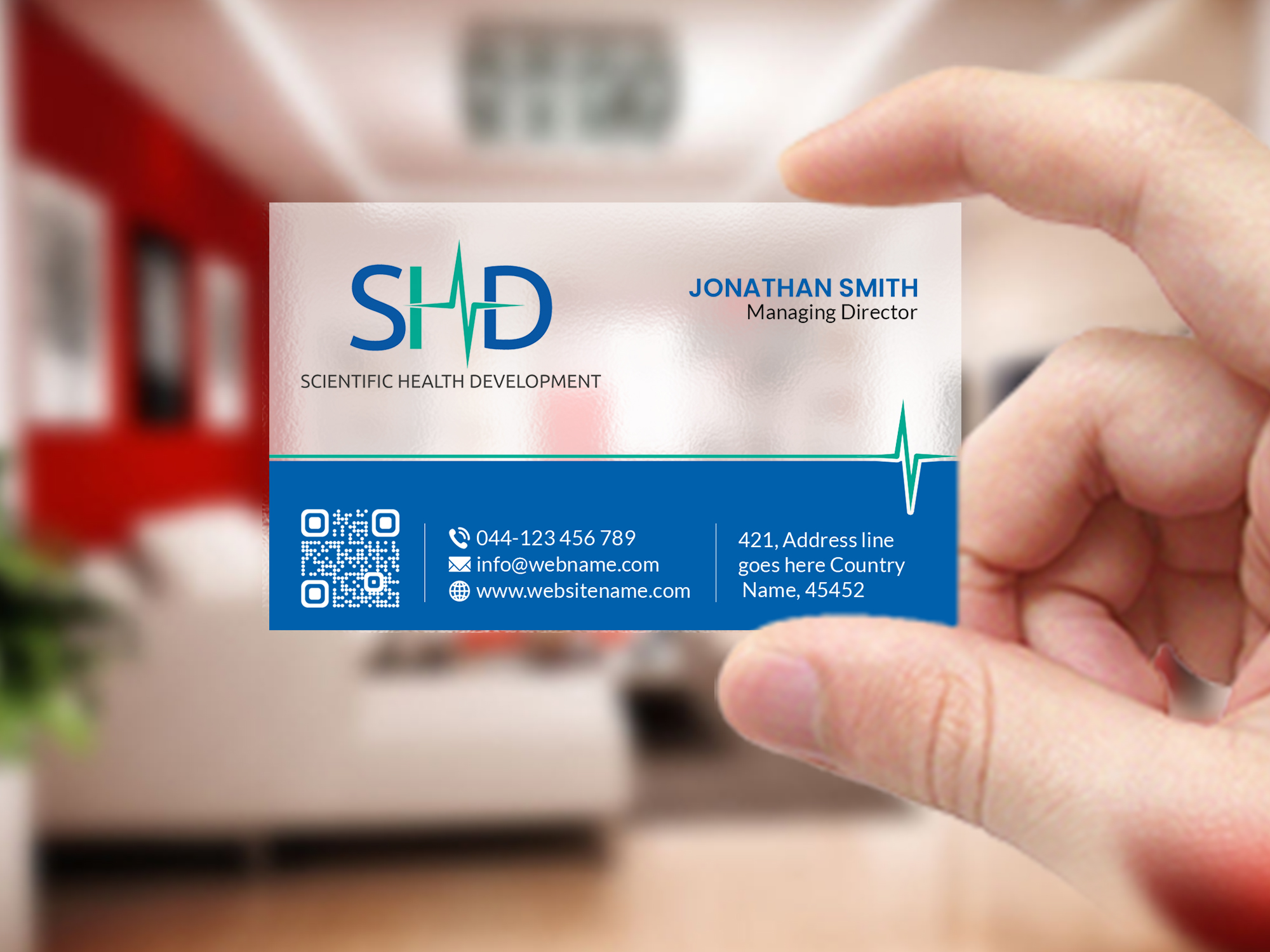 Business Card Design by Creations Box 2015 for Scientific Health Development | Design #29018848