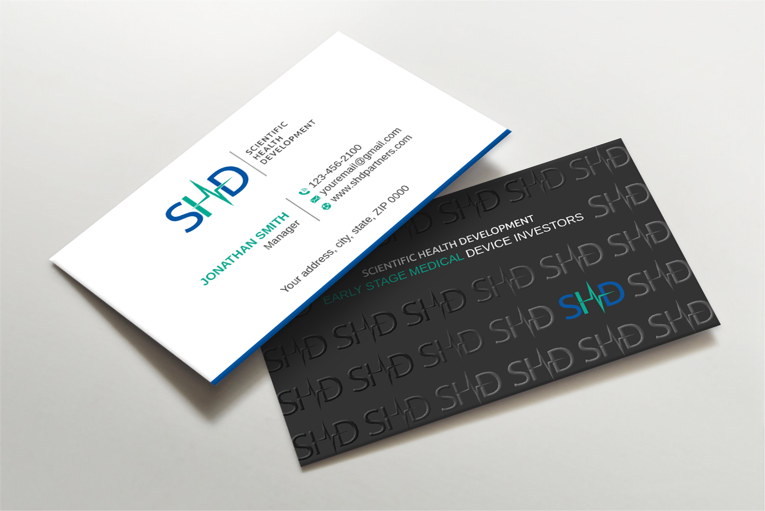 Business Card Design by LAXMI DESIGNHUB for Scientific Health Development | Design #29054439