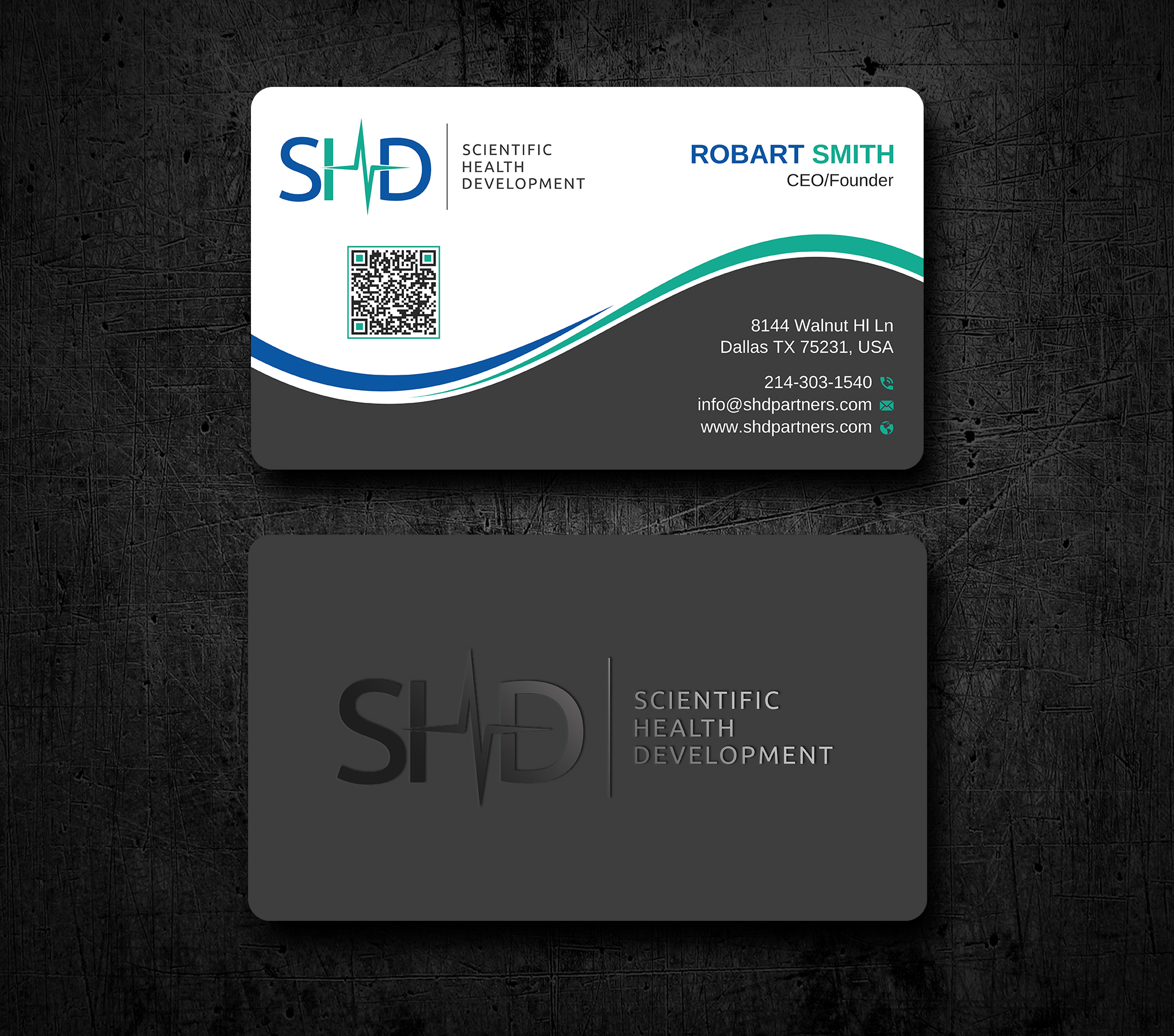 Visitenkarten-Design von Uttom 2 für Scientific Health Development | Design #29046338