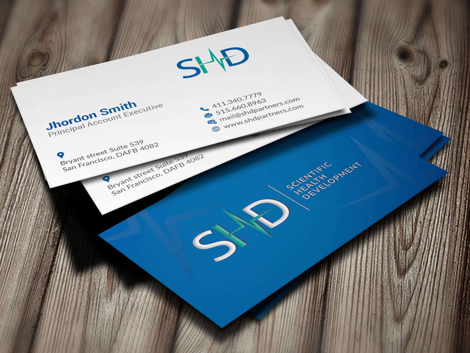 Design de Carte de Visite par Branding_BD pour Scientific Health Development | Design #29018053