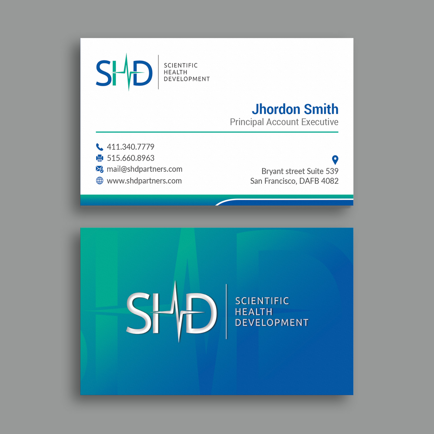 Business Card Design by Branding_BD for Scientific Health Development | Design #29018315