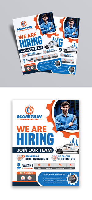 Maintain Mechanical Job Add | Flyer Design by debdesign