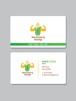 Diseño de Tarjeta de Presentación por Creative Moon Design para Teten Precision Ag Advantage | Diseño: #29016970