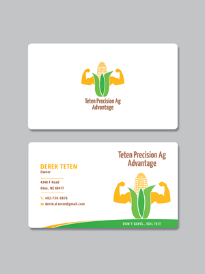 Diseño de Tarjeta de Presentación por Creative Moon Design para Teten Precision Ag Advantage | Diseño: #29016973