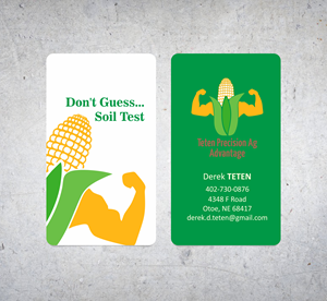 Diseño de Tarjeta de Presentación por Artissan para Teten Precision Ag Advantage | Diseño: #29017710