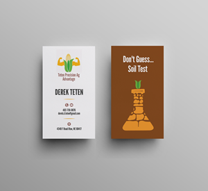 Business Card Design by JK18 for Teten Precision Ag Advantage | Design #29012194
