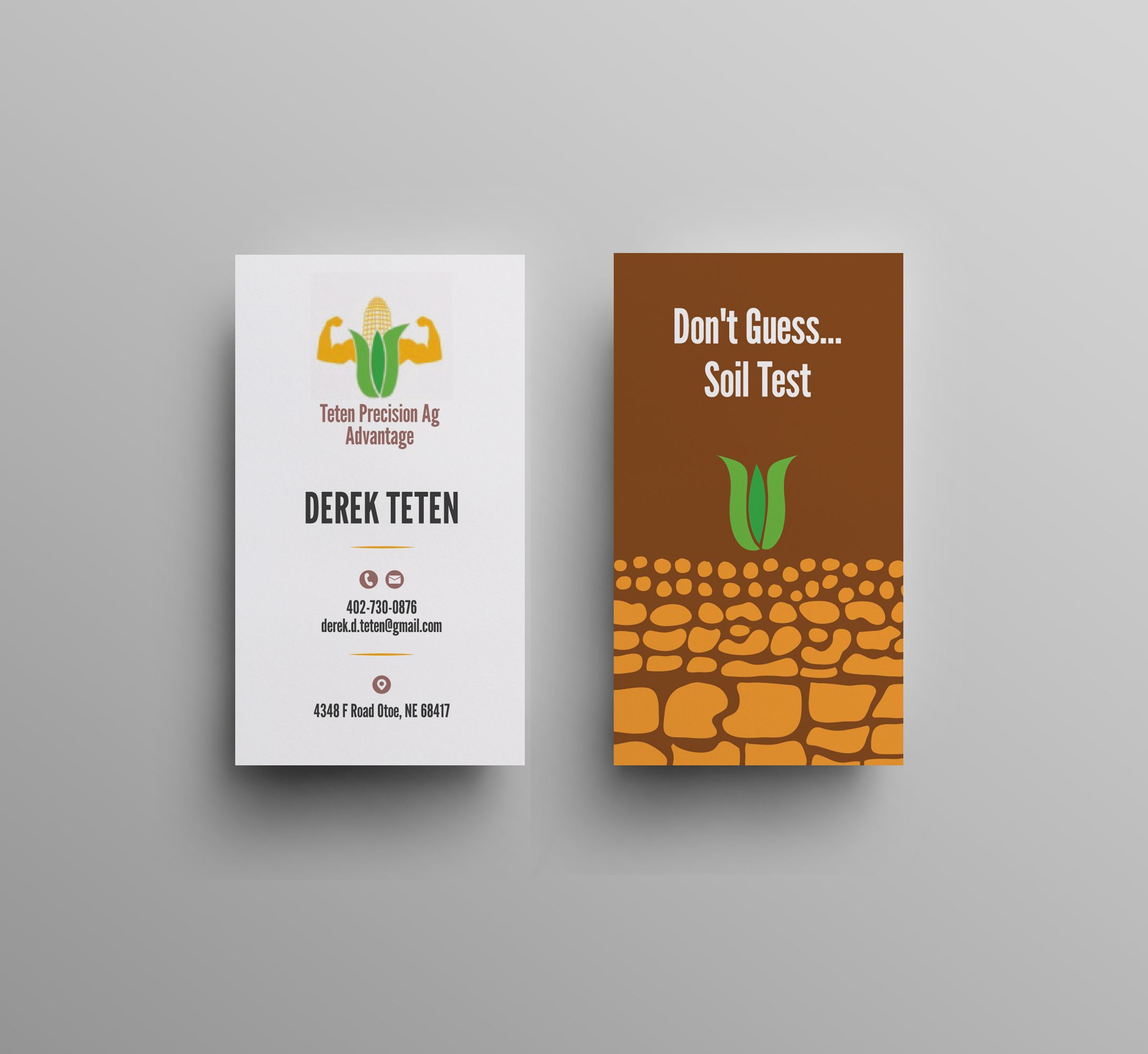 Business Card Design by JK18 for Teten Precision Ag Advantage | Design #29012348