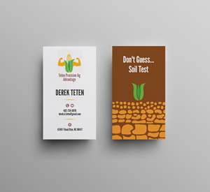 Business Card Design by JK18 for Teten Precision Ag Advantage | Design: #29012348