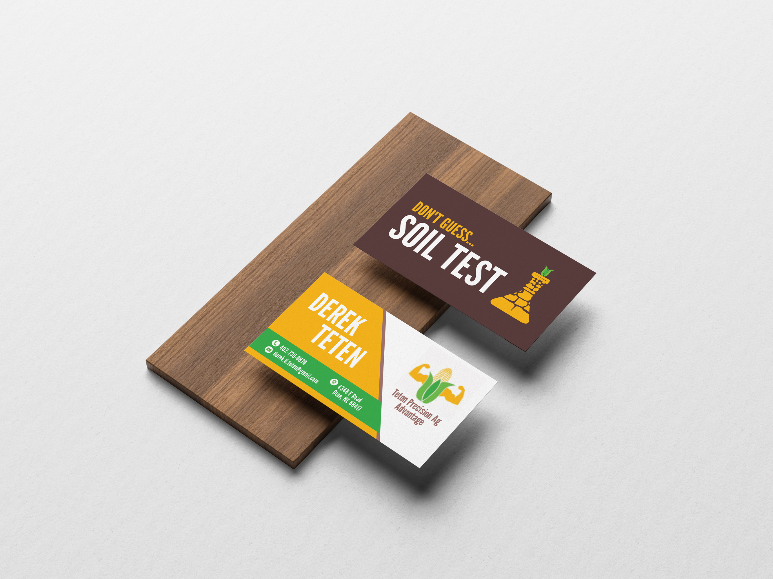 Business Card Design by JK18 for Teten Precision Ag Advantage | Design #29012361