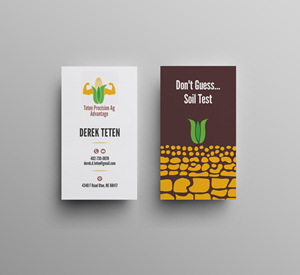 Business Card Design by JK18 for Teten Precision Ag Advantage | Design: #29012384