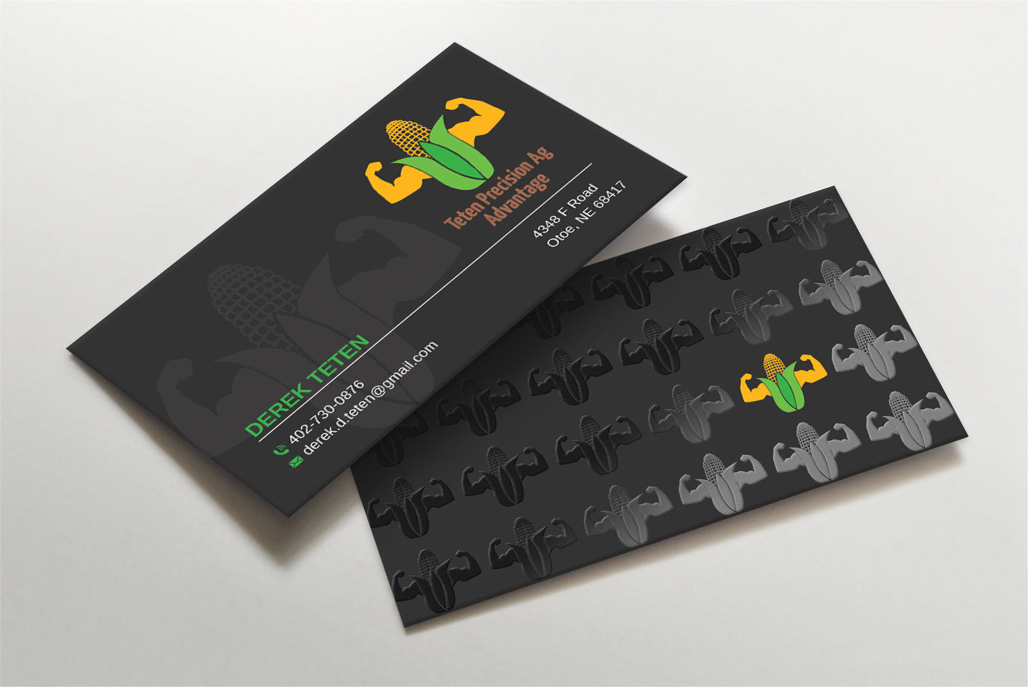 Business Card Design by LAXMI DESIGNHUB for Teten Precision Ag Advantage | Design #29013788