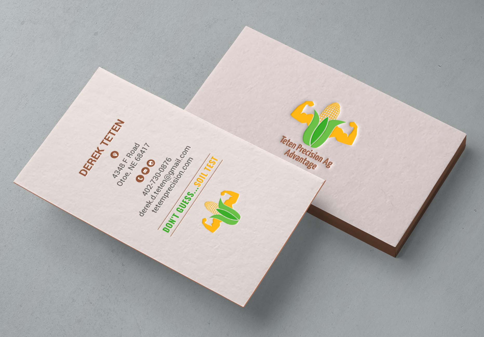 Diseño de Tarjeta de Presentación por chandrayaan.creative para Teten Precision Ag Advantage | Diseño #29013210