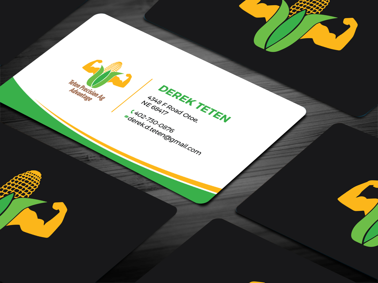Diseño de Tarjeta de Presentación por Tripti Ranjan Gain para Teten Precision Ag Advantage | Diseño #29015315