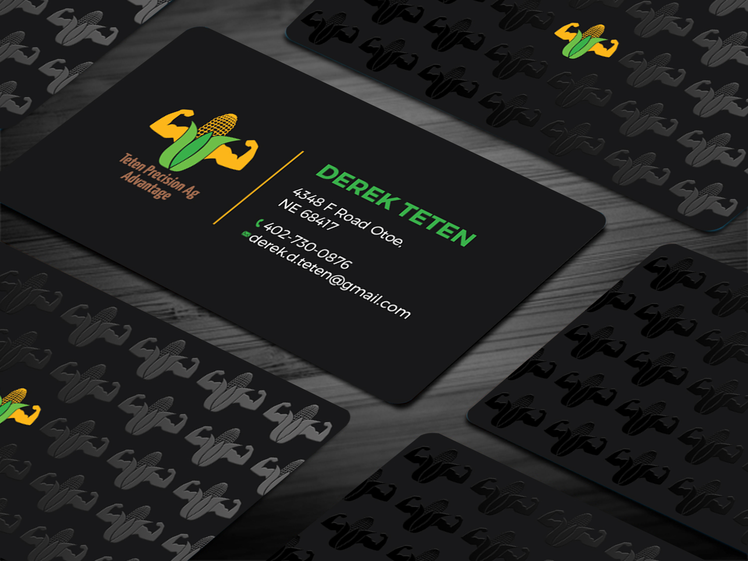 Business Card Design by Tripti Ranjan Gain for Teten Precision Ag Advantage | Design #29015316