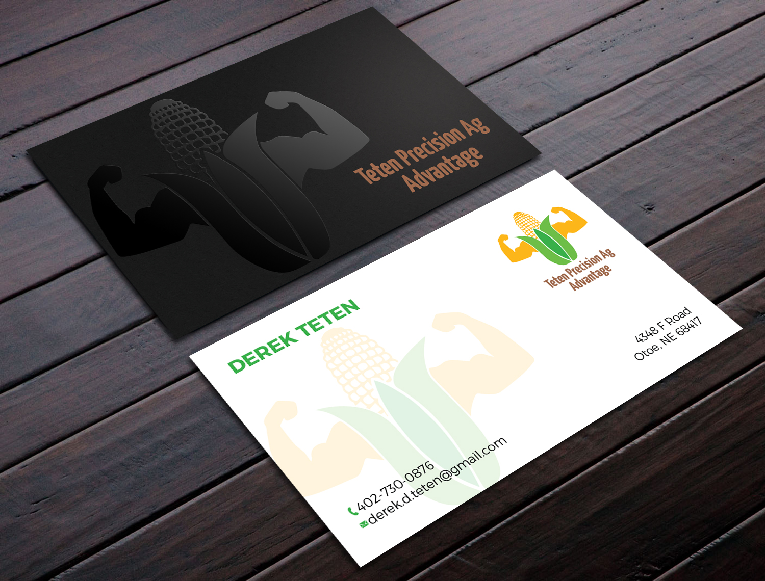 Diseño de Tarjeta de Presentación por Tripti Ranjan Gain para Teten Precision Ag Advantage | Diseño #29015330
