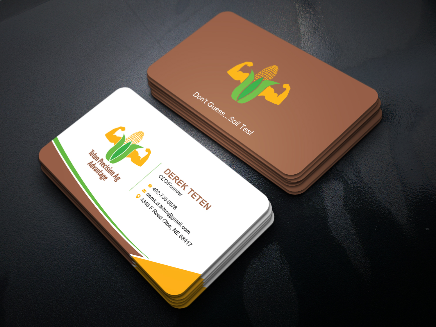 Business Card Design by Uttom 2 for Teten Precision Ag Advantage | Design #29014835