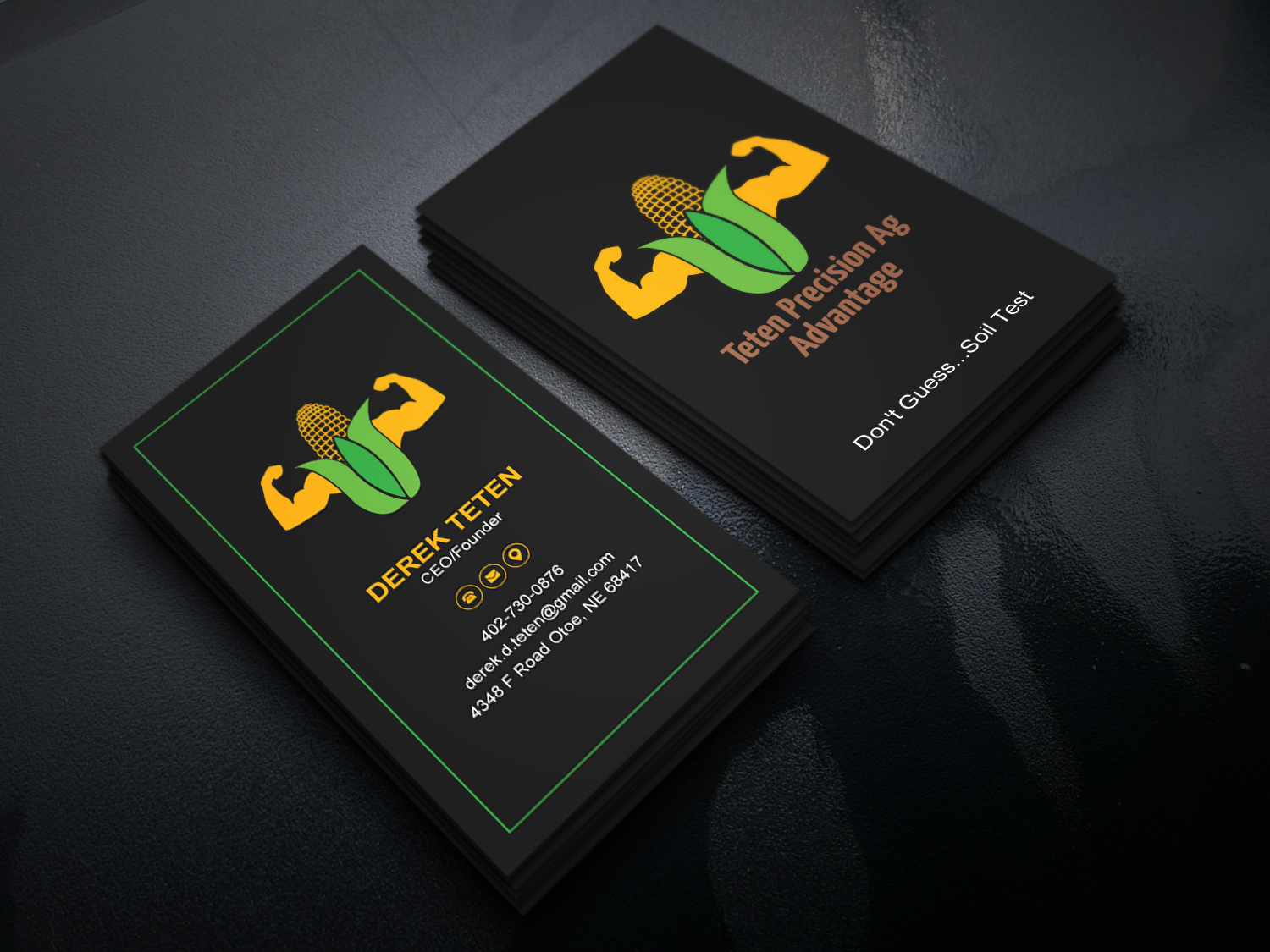 Diseño de Tarjeta de Presentación por Uttom 2 para Teten Precision Ag Advantage | Diseño #29014858