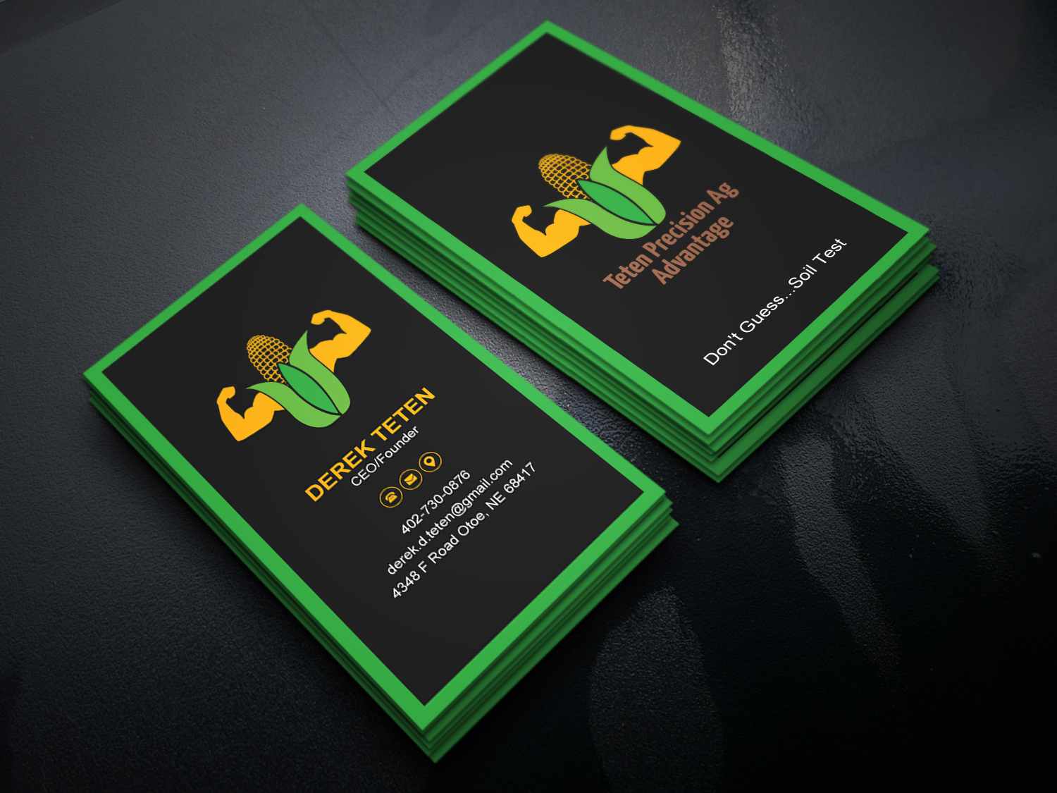 Business Card Design by Uttom 2 for Teten Precision Ag Advantage | Design #29014859