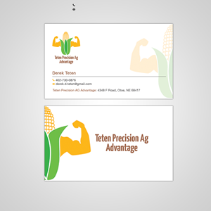 Diseño de Tarjeta de Presentación por Bonna 3 para Teten Precision Ag Advantage | Diseño: #29017891