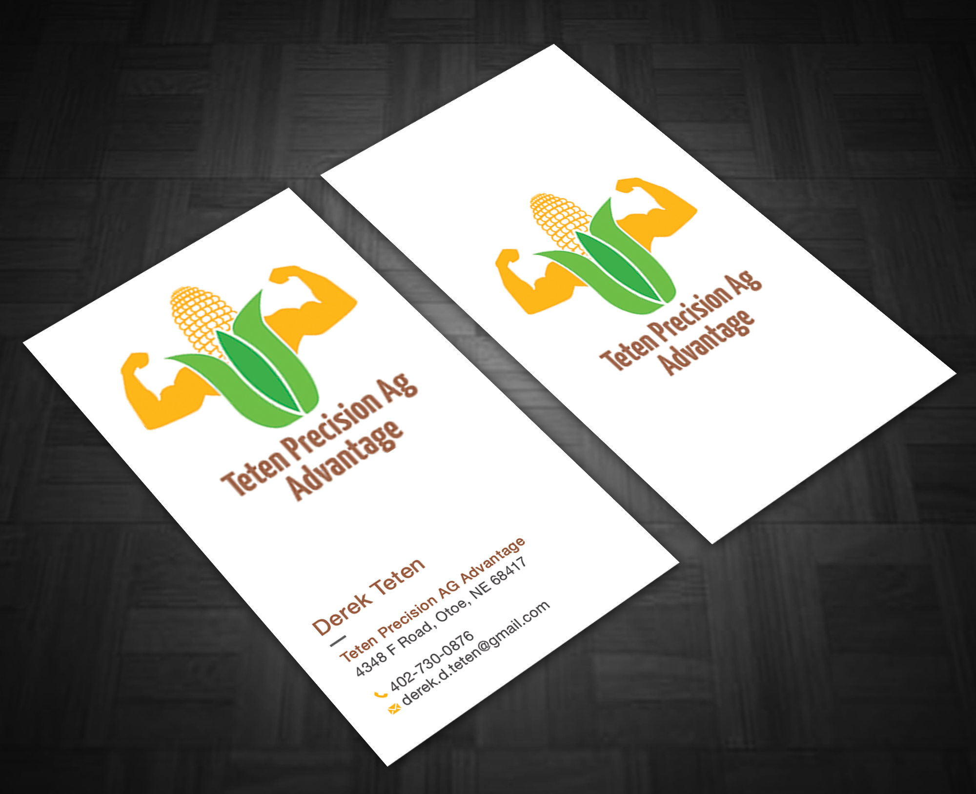 Business Card Design by Bonna 3 for Teten Precision Ag Advantage | Design #29017913