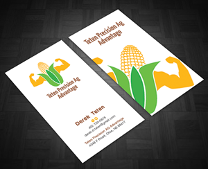 Diseño de Tarjeta de Presentación por Bonna 3 para Teten Precision Ag Advantage | Diseño: #29017966