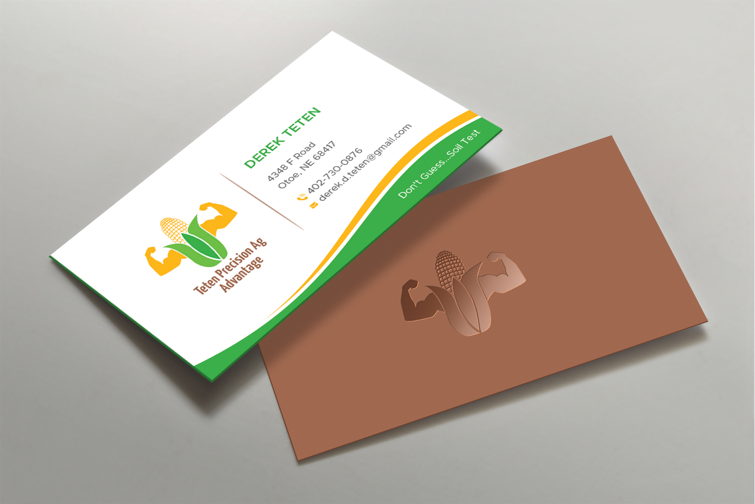 Business Card Design by DesignShout for Teten Precision Ag Advantage | Design #29014773
