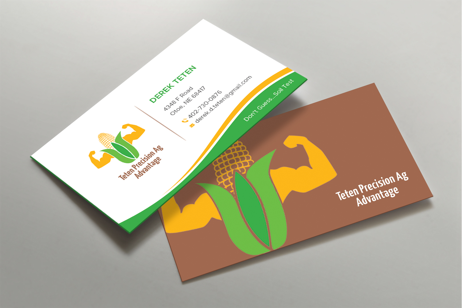 Business Card Design by DesignShout for Teten Precision Ag Advantage | Design #29014797