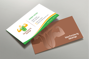Business Card Design by DesignShout for Teten Precision Ag Advantage | Design: #29014798