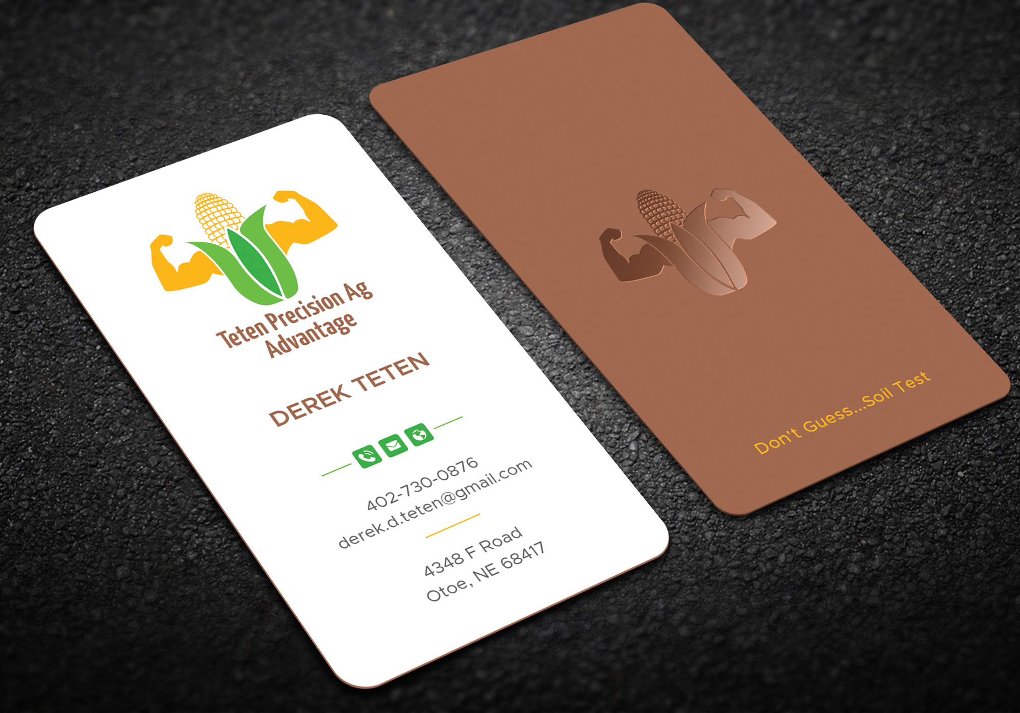 Business Card Design by DesignShout for Teten Precision Ag Advantage | Design #29014973