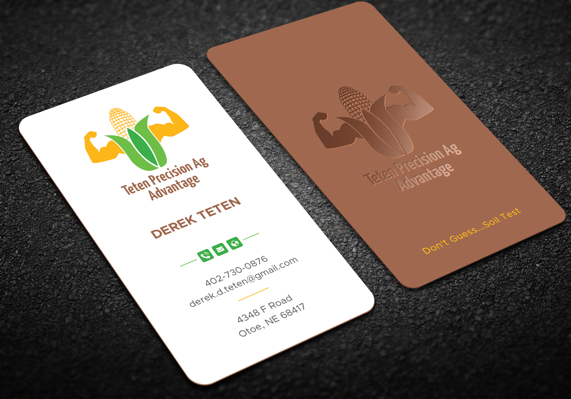 Business Card Design by DesignShout for Teten Precision Ag Advantage | Design #29015017