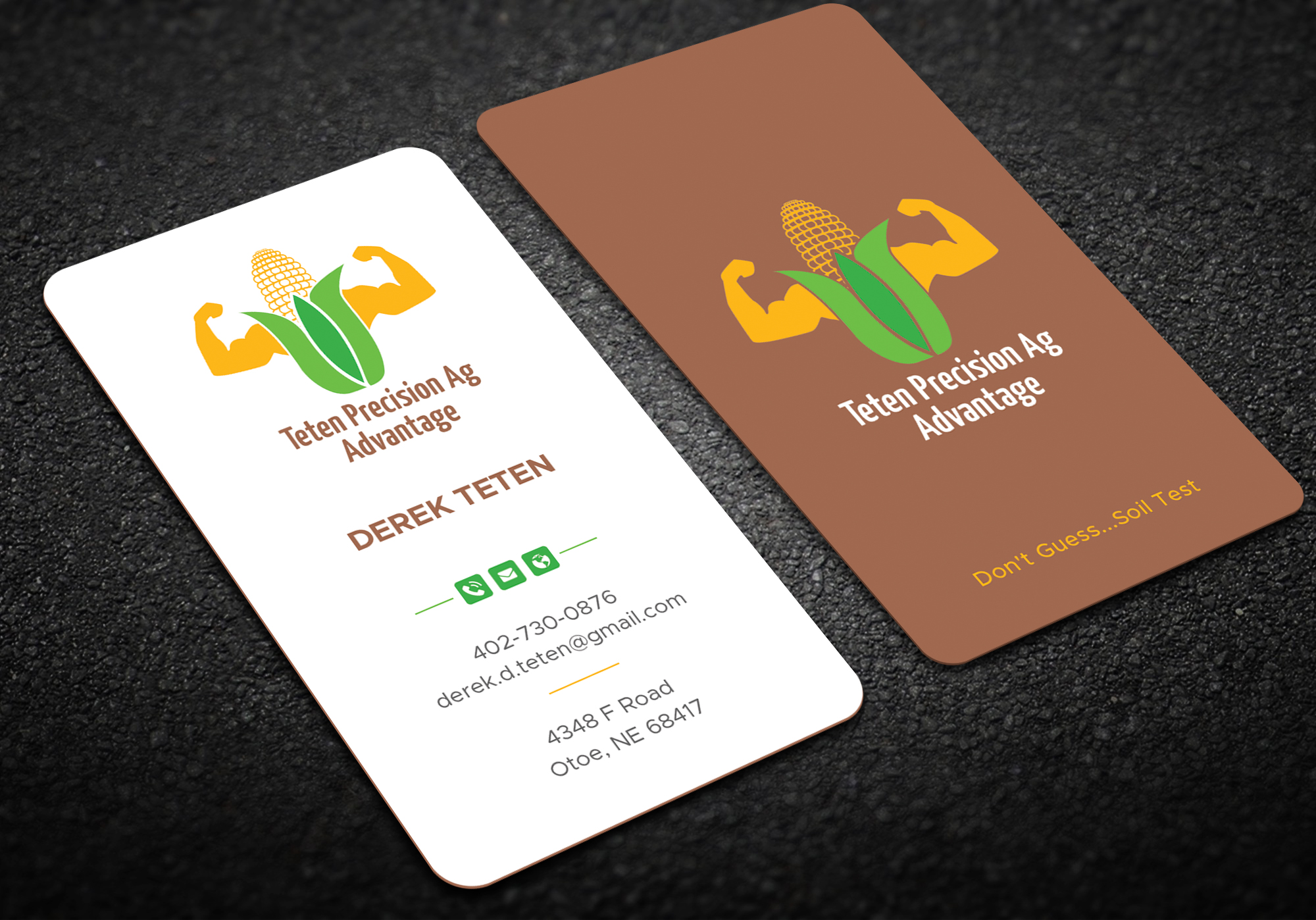 Business Card Design by DesignShout for Teten Precision Ag Advantage | Design #29015018