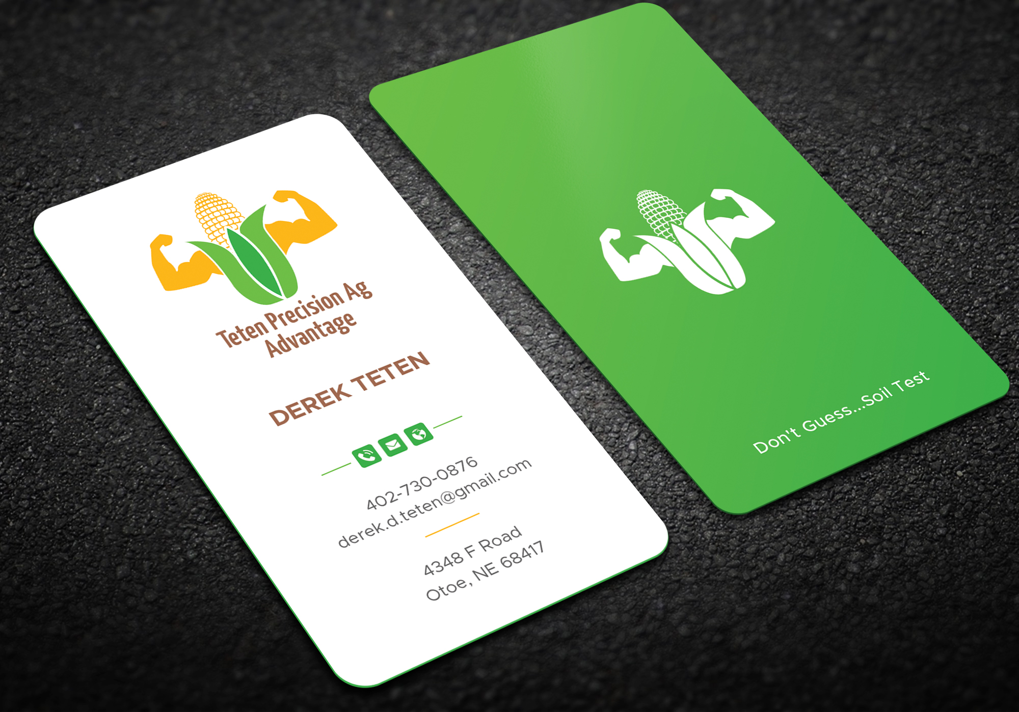 Business Card Design by DesignShout for Teten Precision Ag Advantage | Design #29015040