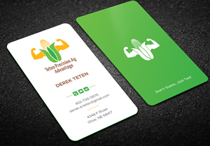 Business Card Design by DesignShout for Teten Precision Ag Advantage | Design: #29015040