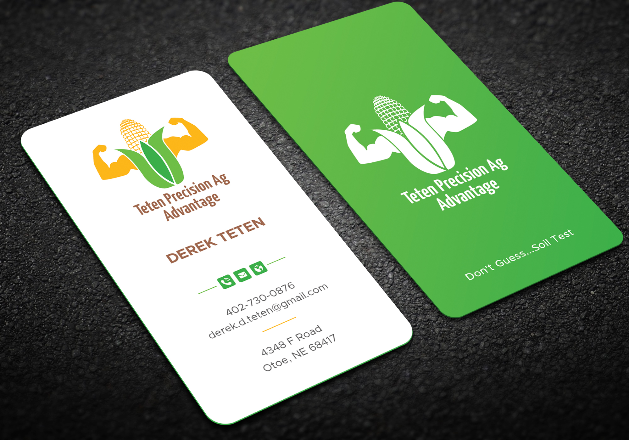 Business Card Design by DesignShout for Teten Precision Ag Advantage | Design #29015041
