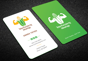 Business Card Design by DesignShout for Teten Precision Ag Advantage | Design: #29015041