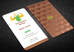 Business Card Design by DesignShout for Teten Precision Ag Advantage | Design: #29015161