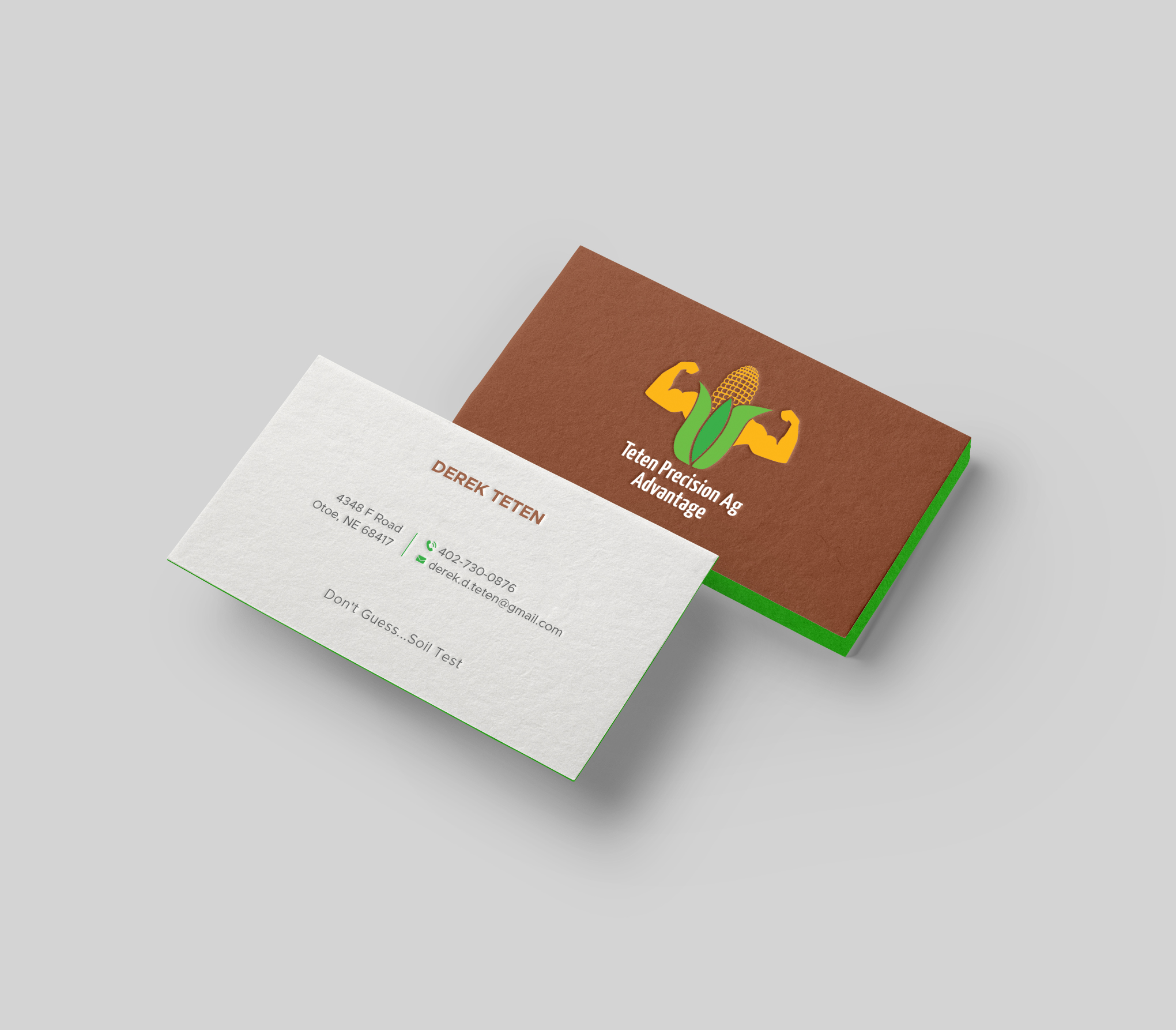 Business Card Design by DesignShout for Teten Precision Ag Advantage | Design #29015345