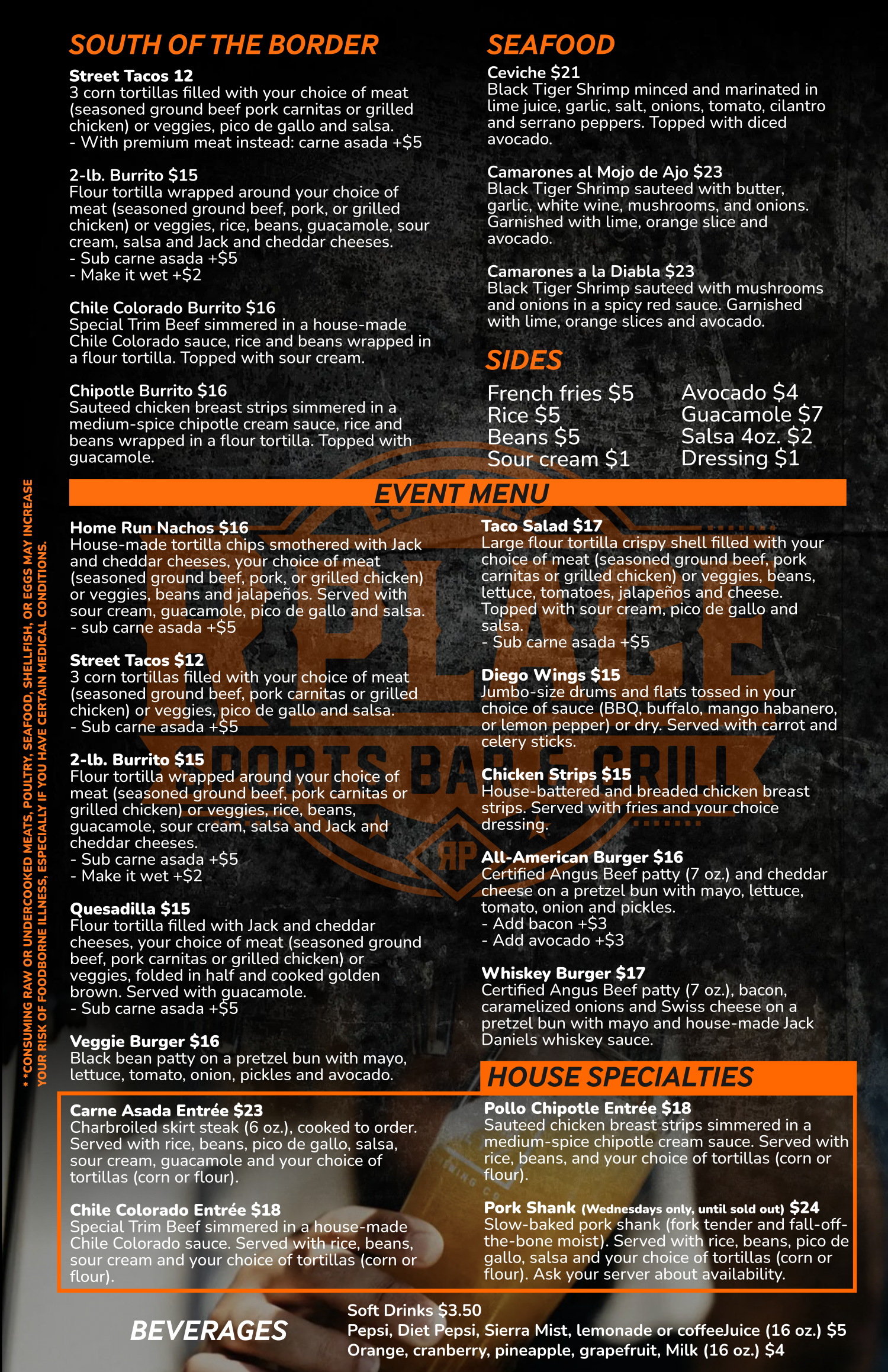 Menu Design by Giovanni for this project | Design #29035195