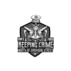 Keeping Crime North of Harrison Street Since 1855 | Logo Design by DesignFriday