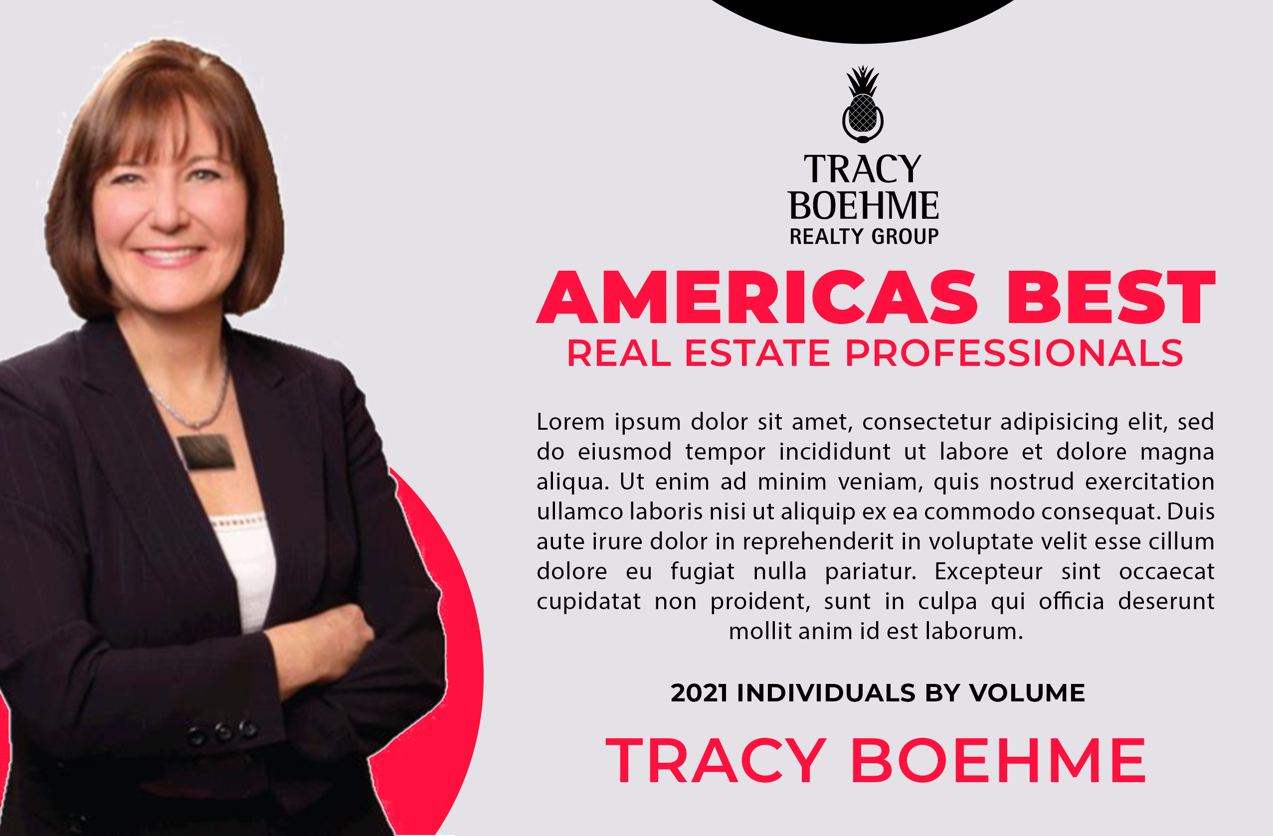 Diseño Gráfico por ed_scenery para Tracy Boehme Realty Group | Diseño #29052680