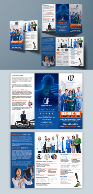 Company brochure for Orthotic & Prosthetic Lab, Inc.  | Flyer Design by ZeneFashions