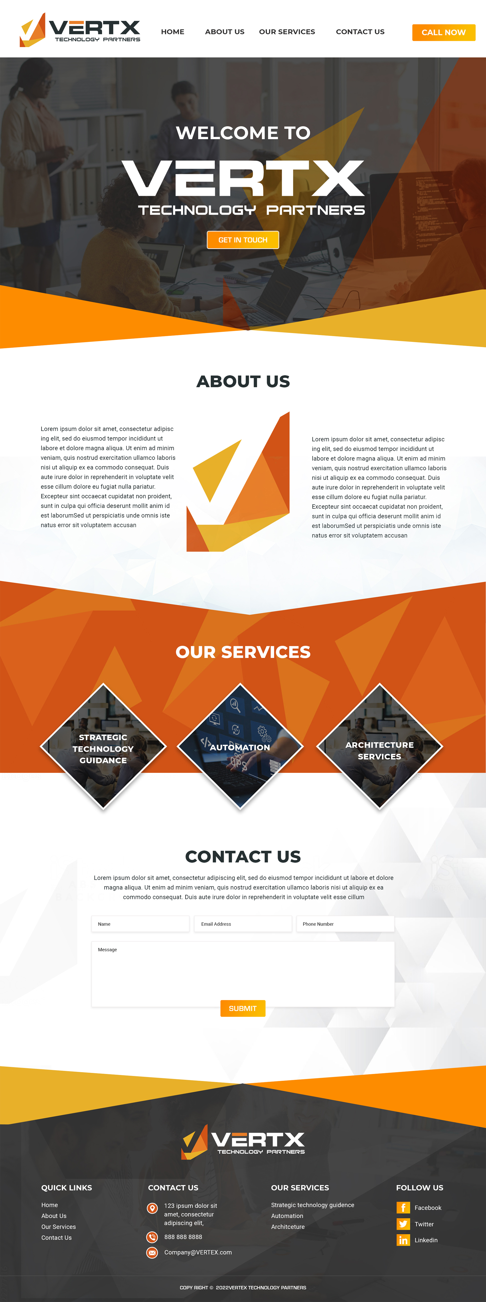 Web Design by MAHABA for Vertx Technology Partners | Design #29022542