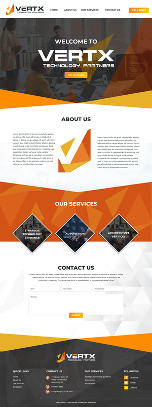 Web Design by MAHABA for Vertx Technology Partners | Design: #29022542