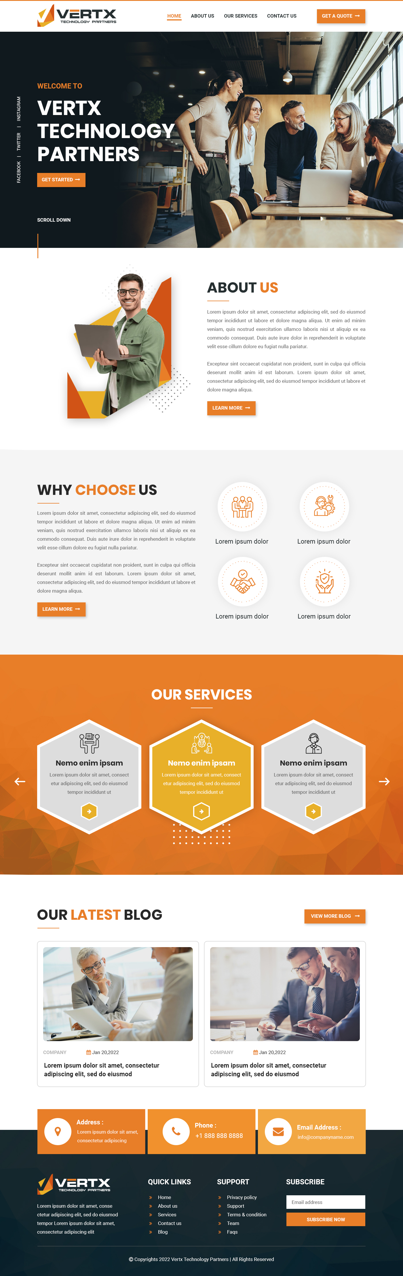 Web-Design von James 144 für Vertx Technology Partners | Design #29019208