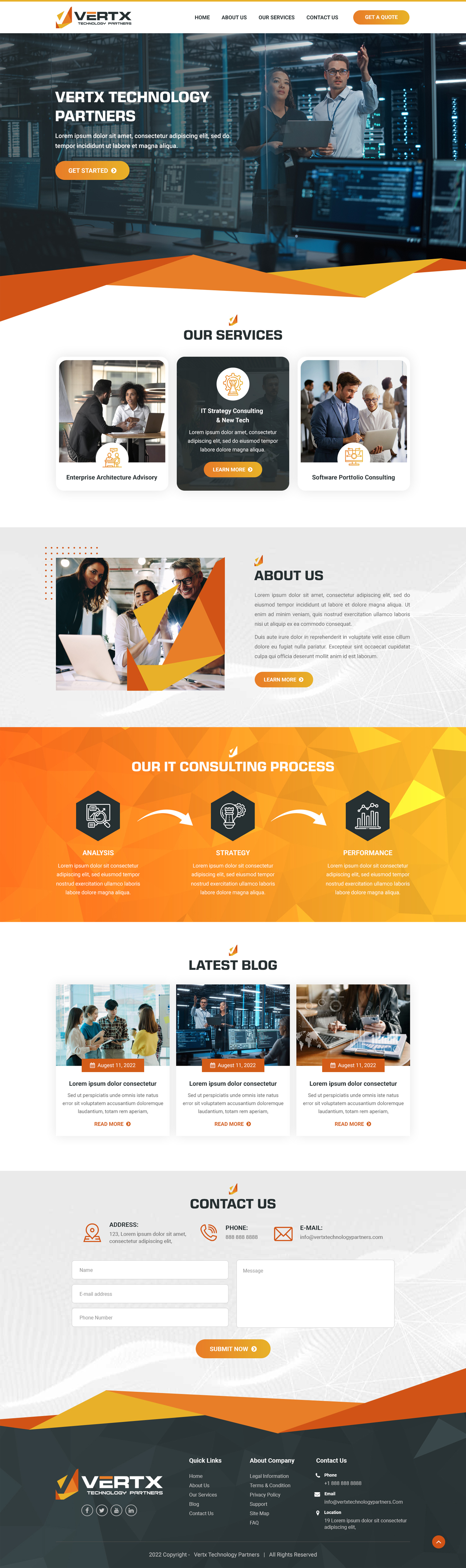 Web Design by James 144 for Vertx Technology Partners | Design #29024344