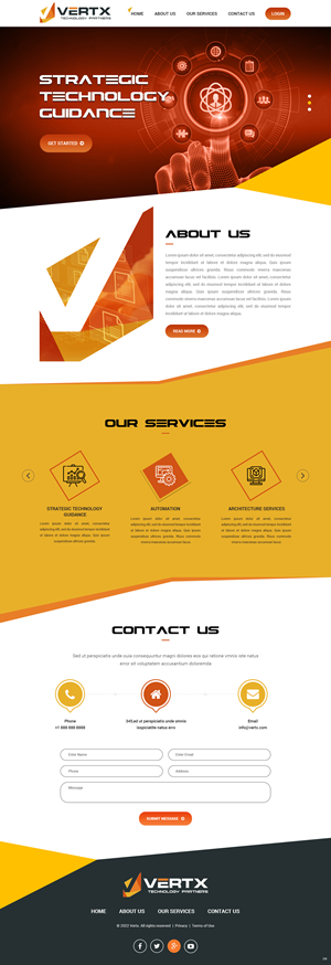 Web Design by pb for Vertx Technology Partners | Design: #29022476